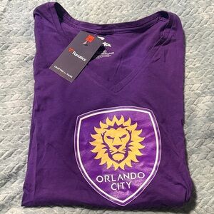 Fanatics Purple Orlando City V-Neck Tee